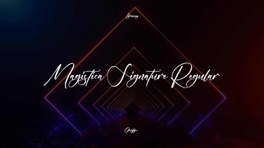 Magistica Signature Regular Font Sample Images  1