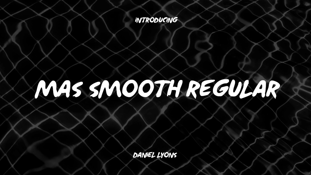 Mas Smooth Regular Font Sample Images  1