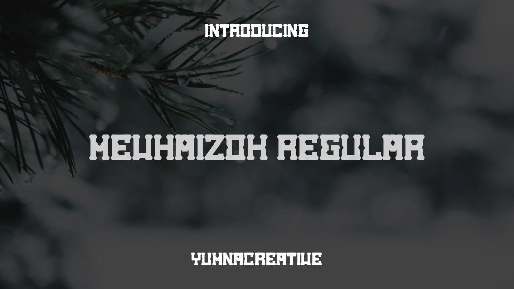 Mevhaizok Regular Font Sample Images  1
