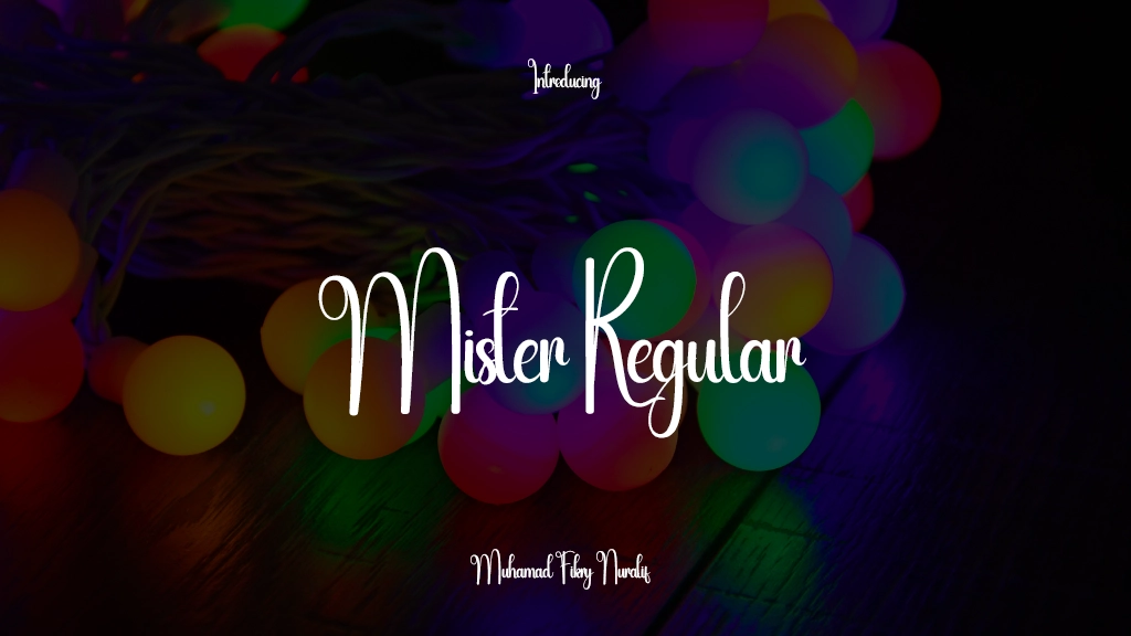 Mister Regular Font Sample Images  1