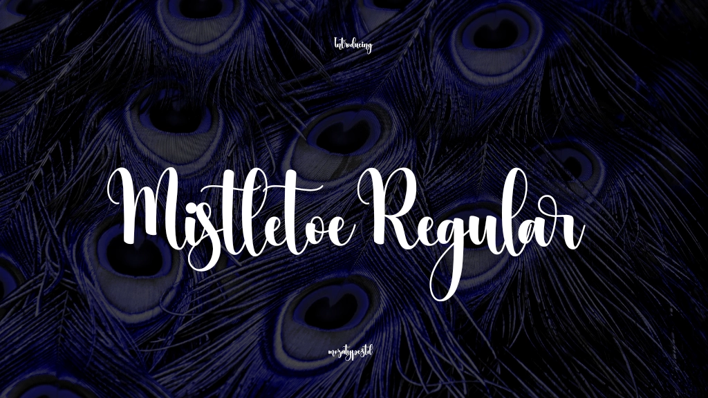 Mistletoe Regular Font Sample Images  1