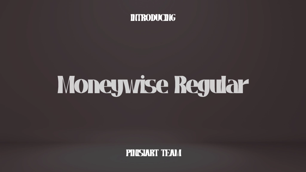 Moneywise Regular Font Sample Images  1