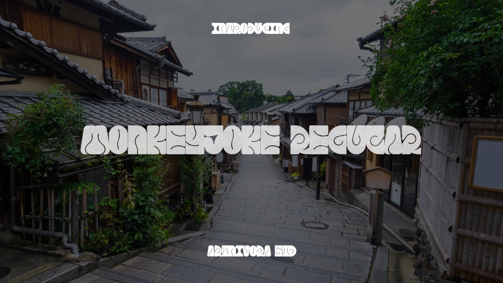 MONKEYJOKE Regular Font Sample Images  1