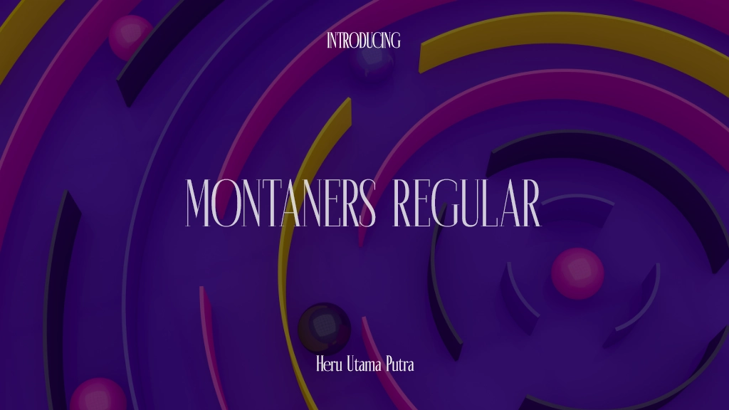 Montaners Regular フォントサンプル画像  1