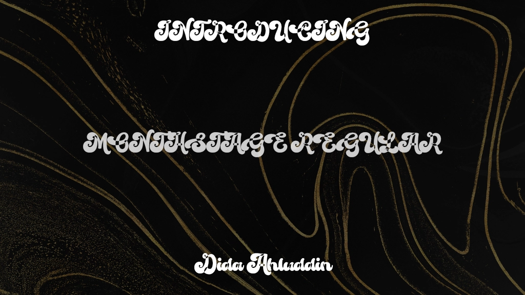 Monthstage Regular Font Sample Images  1