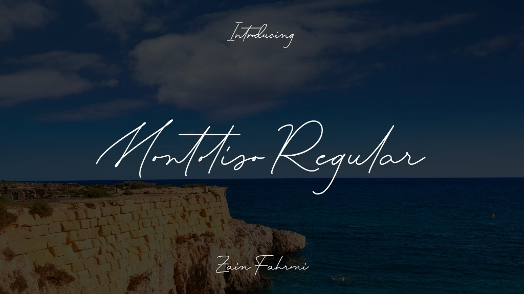 Montoliso Regular Font Sample Images  1