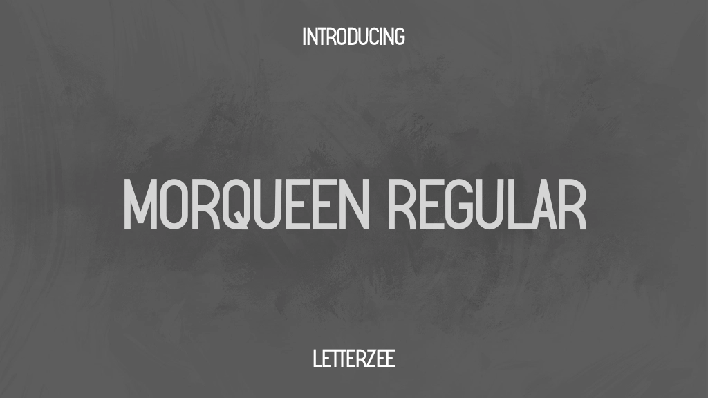 Morqueen Regular Font Sample Images  1