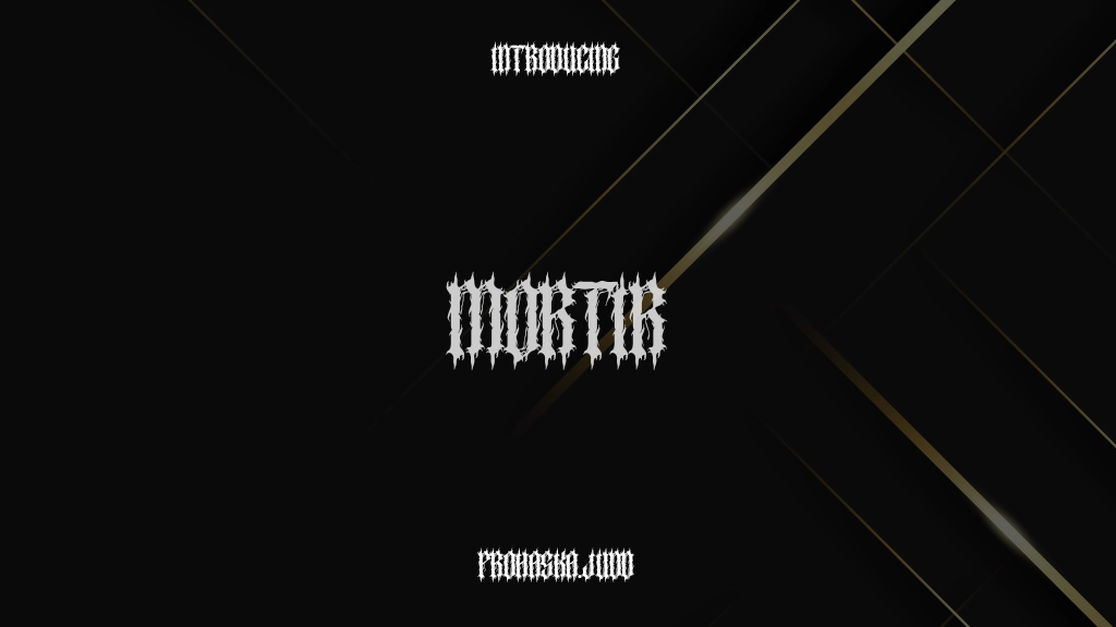 Mortir Font Sample Images  1
