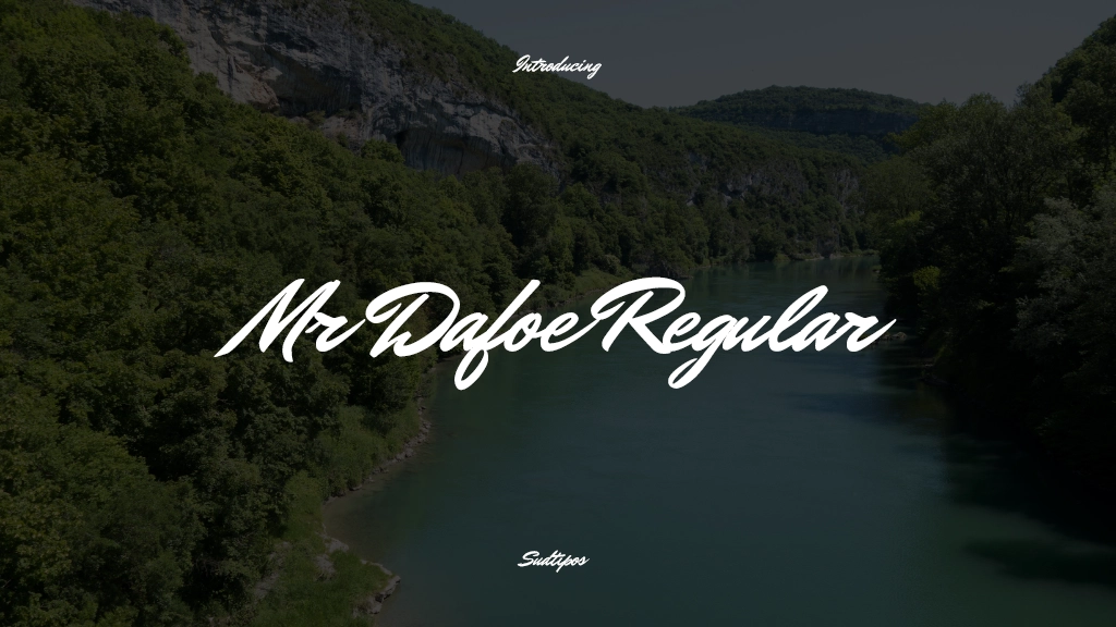 Mr Dafoe Regular Font Sample Images  1