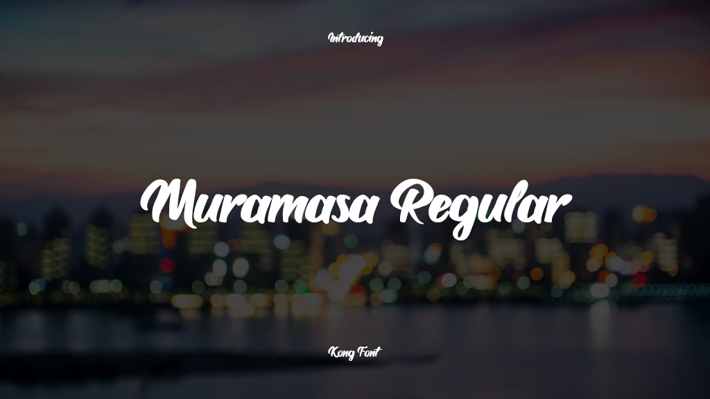Muramasa Regular Font Sample Images  1