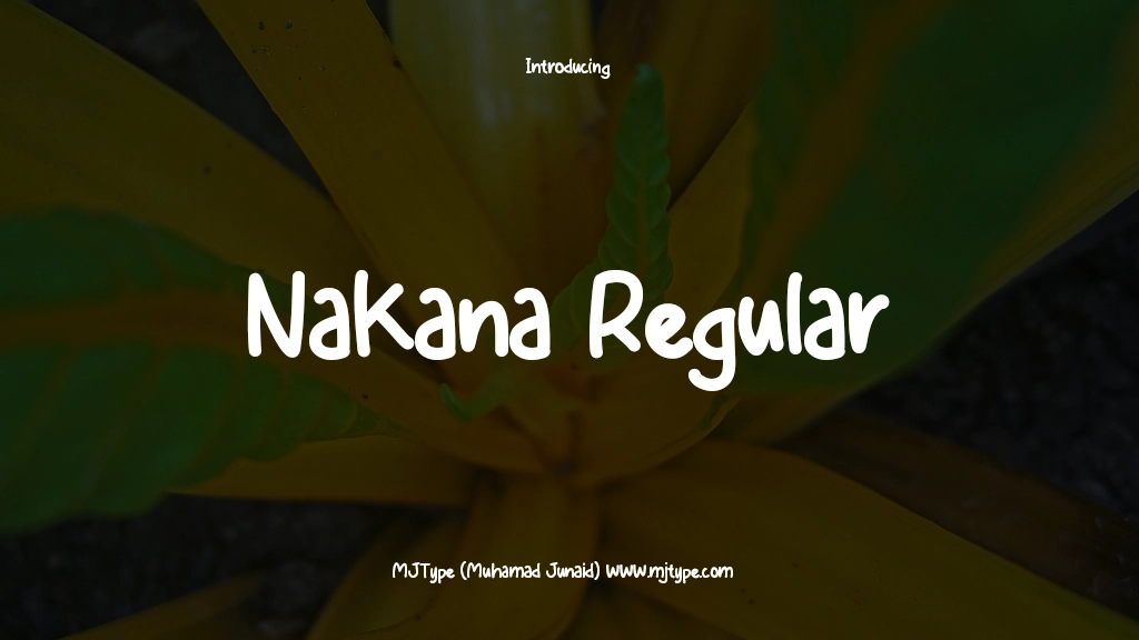 Nakana Regular Font Sample Images  1