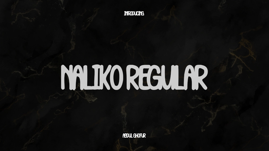 Naliko Regular Font Sample Images  1