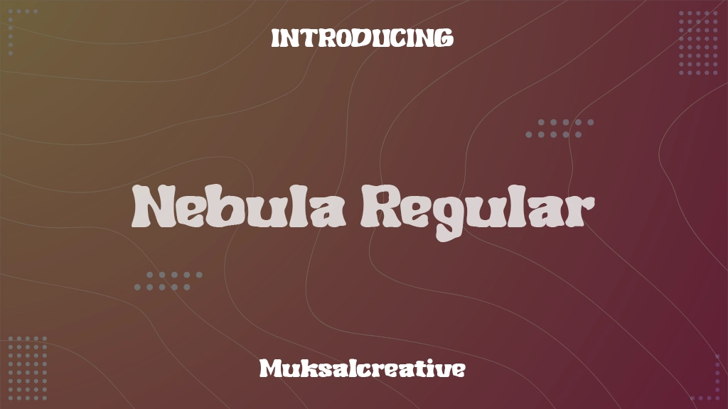 Nebula Regular Font Sample Images  1