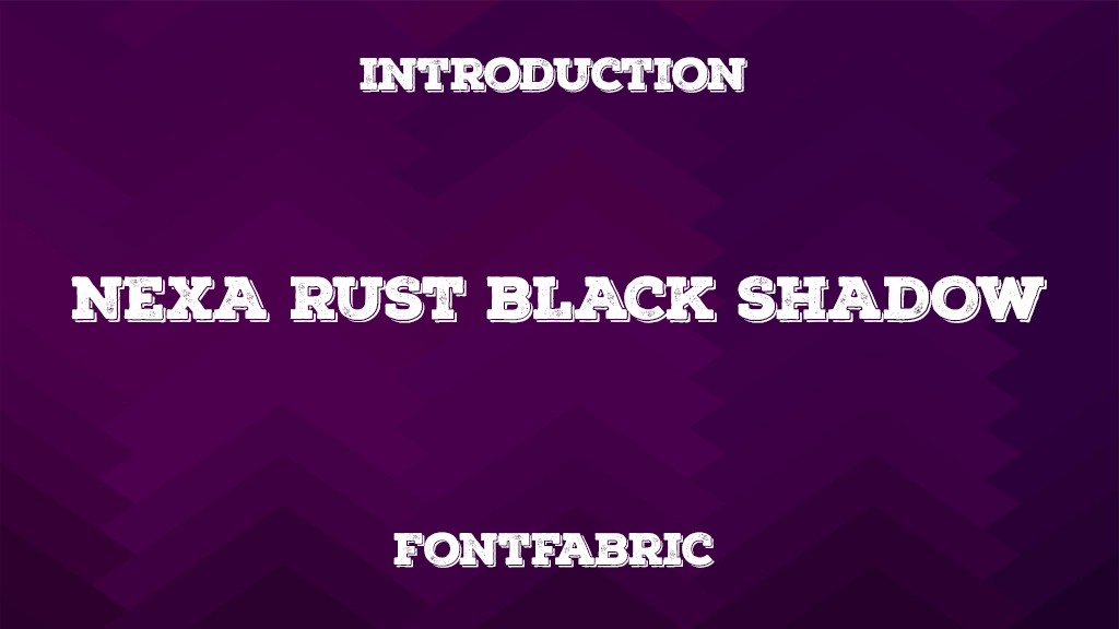 Nexa Rust Black Shadow Font Sample Images  1