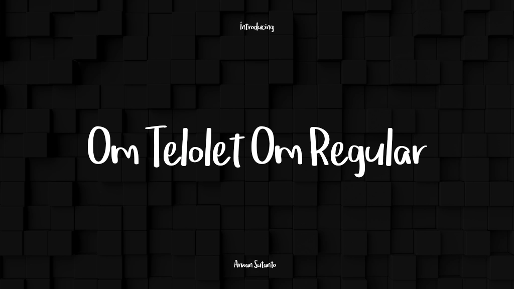 Om Telolet Om Regular Font Sample Images  1