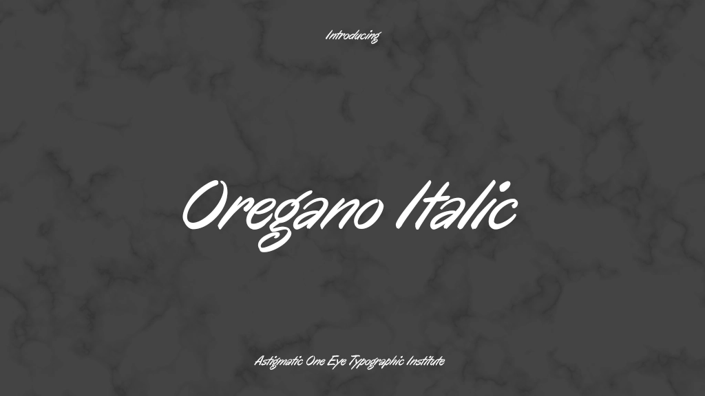 Oregano Italic Font Sample Images  1