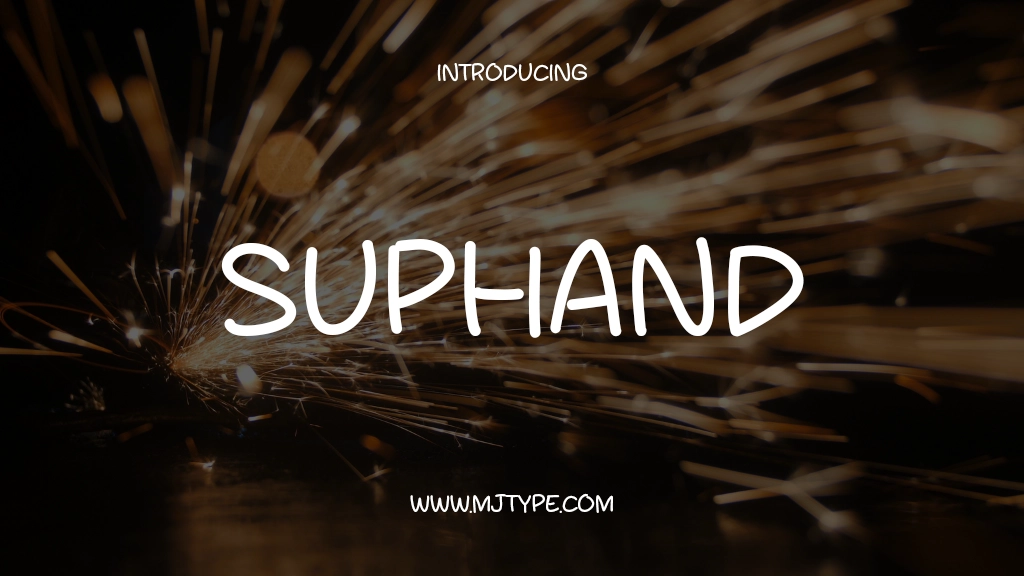 SUPHAND 字体样本图像  1