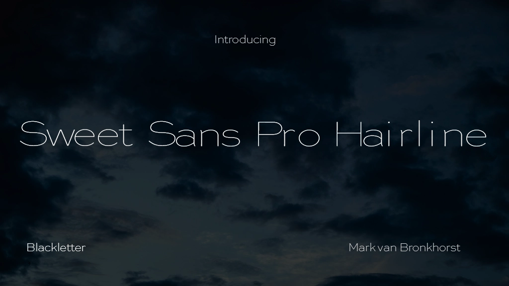 Sweet Sans Pro Hairline Font Sample Images  1