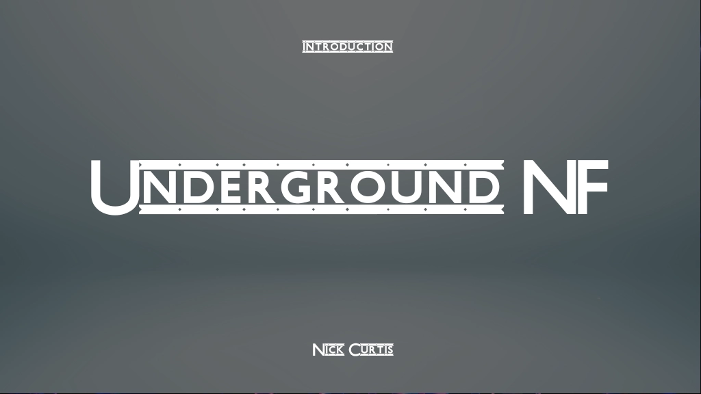 Underground NF Beispielbilder für Schriftarten  1