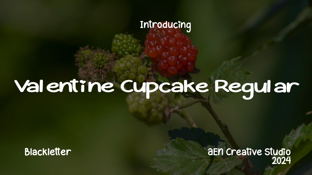 Valentine Cupcake Regular Font Sample Images  1