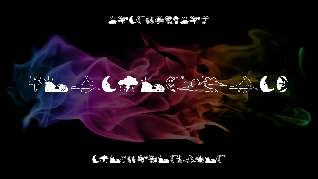 WeatherBats Immagini di esempio dei caratteri  1